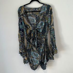 Boho cute cut out romper